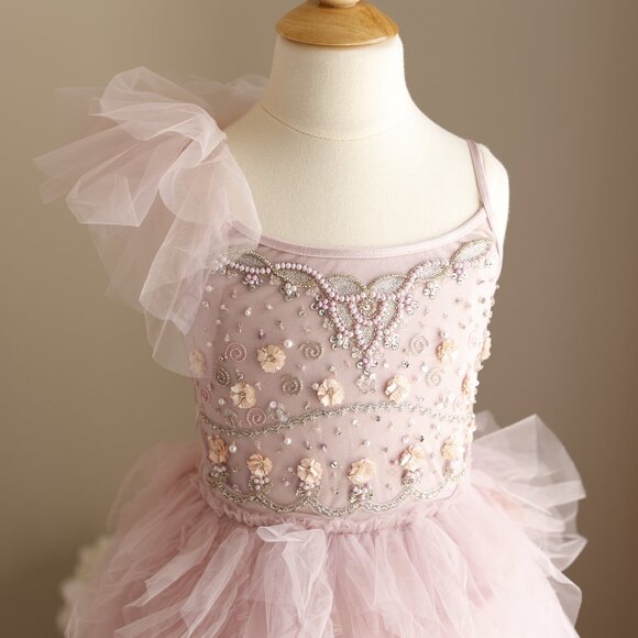 Tutu Du Monde Lilac Tulle Dress Gala Tutu Violite Flower Girl Party Portrait New - Picture 2 of 6